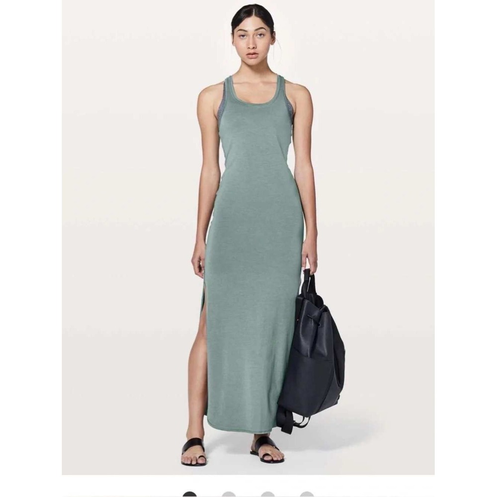 Lululemon Restore and Revitalize Dress Racerback Maxi Juniper Seafoam 6